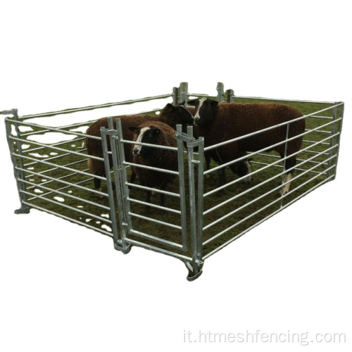 Hurdle di pecore del cancello del bestiame tubolare con loop di interblocco